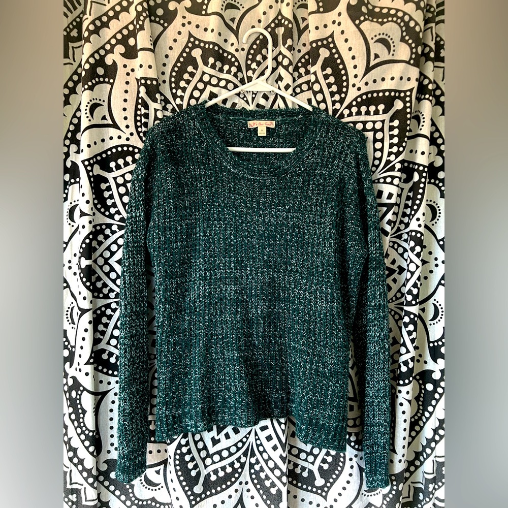 “It’s Our Time” Dark Green Sweater